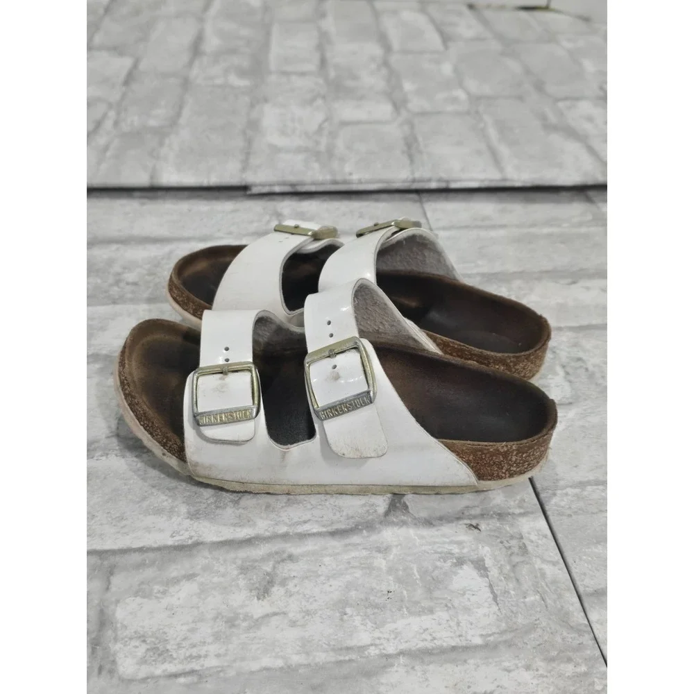 Birkenstock Kids Arizona White Sandal Size 30 (US 12 to 12.5) Double Strap White